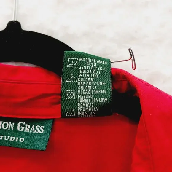 Blouse Size L Red Sequin Embroidered Short Sleeve Patriotic Americana 4th July - Picture 14 of 14